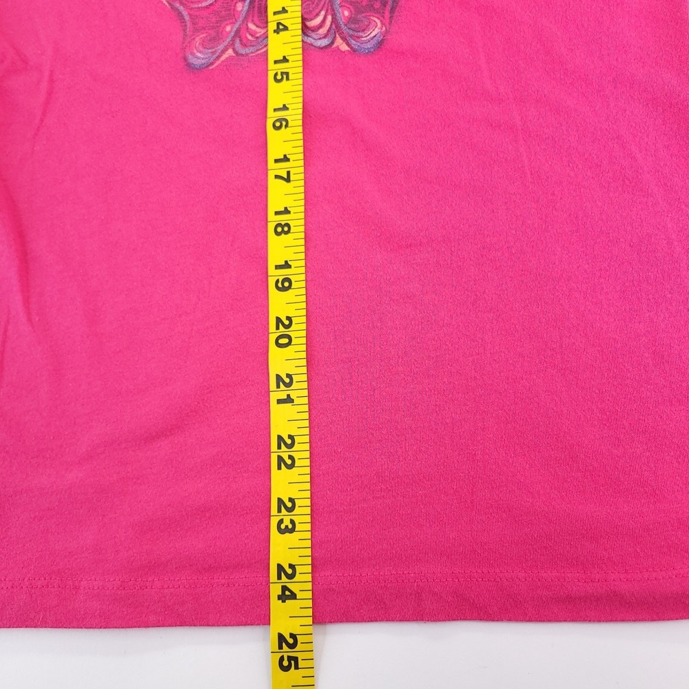 Harley Davidson T Shirt Womens Small Pink French Bulldog HDMC Front Back Graphic - Picture 7 of 10